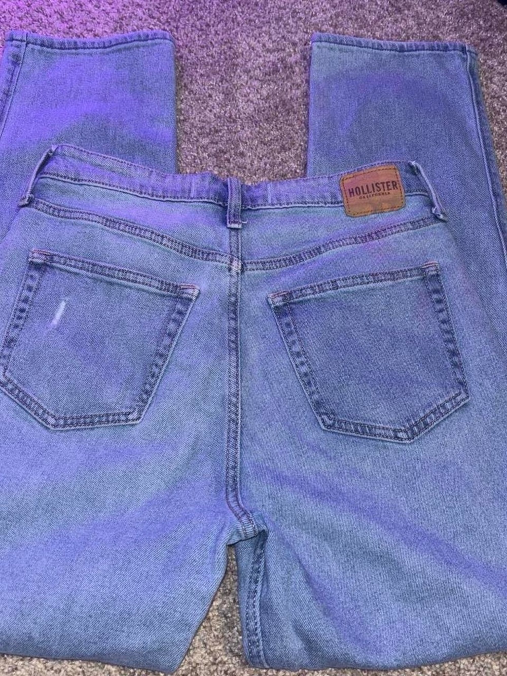 Hollister Light Blue Straight Leg Jeans